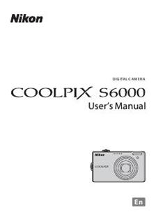 Nikon Coolpix S6000 Printed Manual